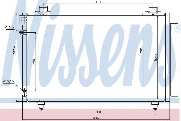 NISSENS 940081 Конденсатор, кондиционер NISSENS 940081 Конденсатор, кондиционер