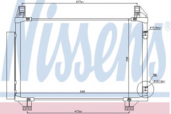 NISSENS 940130 Конденсатор, кондиціонер NISSENS 940130 Конденсатор, кондиціонер