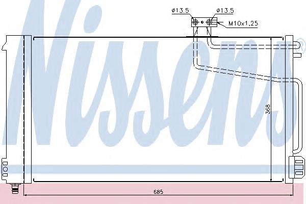 NISSENS 940145 Конденсатор, кондиционер
