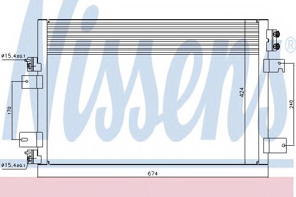 NISSENS 940151 Конденсатор, кондиционер