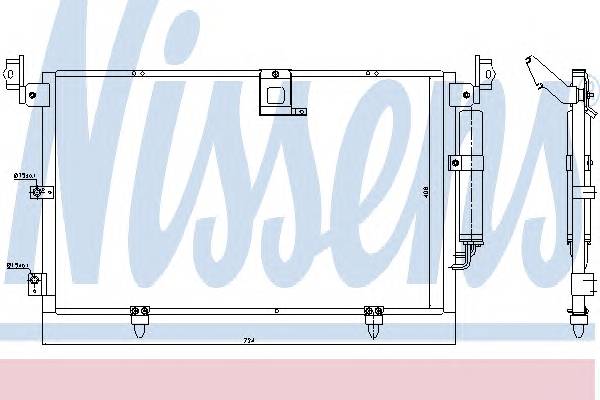 NISSENS 94789 Конденсатор, кондиционер