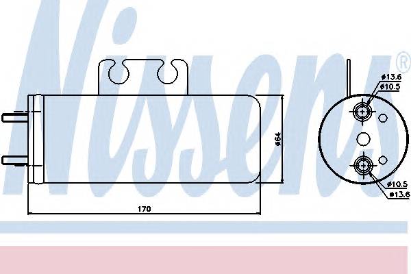 NISSENS 95316 Осушитель, кондиционер