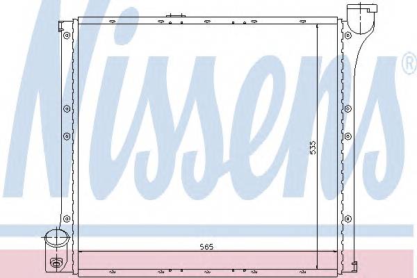 NISSENS 65221 Радиатор, охлаждение двига