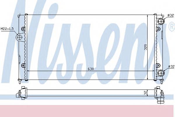 NISSENS 651931 Радиатор, охлаждение двига...