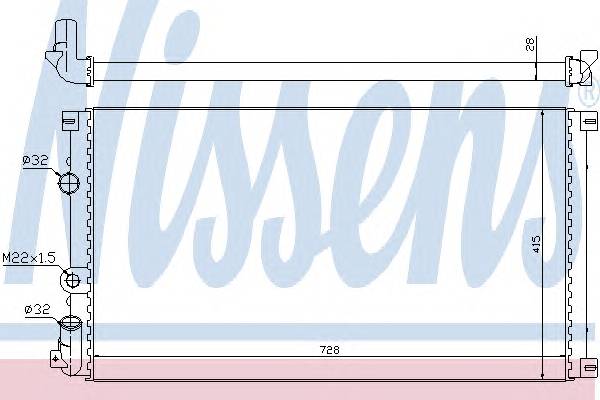 NISSENS 63812A Радиатор, охлаждение двига