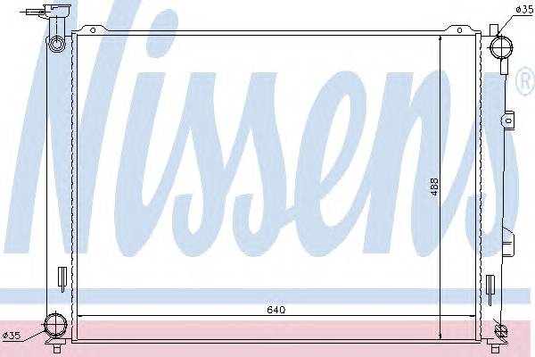 NISSENS 66683 Радиатор, охлаждение двига