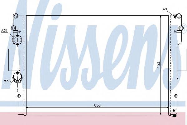 NISSENS 61987 Радіатор, охолодження двиг...