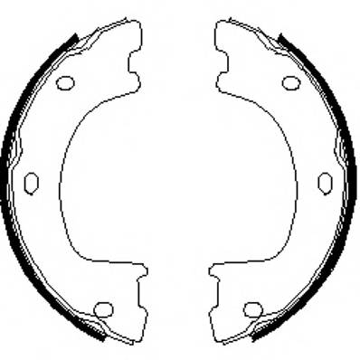 REMSA 4674.00 Комплект гальмівних колодо...