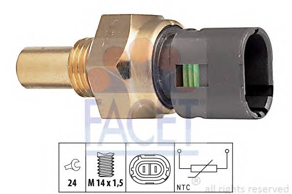 FACET 7.3193 Датчик, температура масла; ...