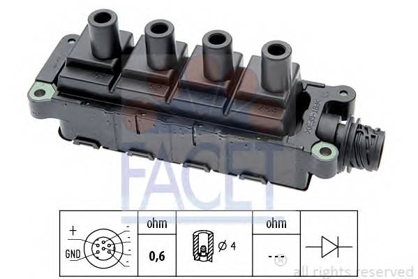 FACET 9.6207 Катушка зажигания