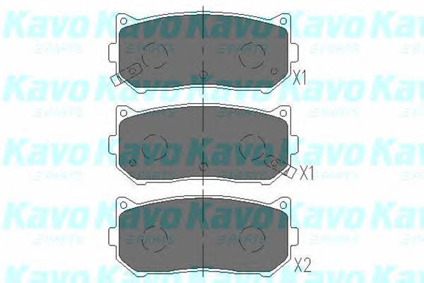 KAVO PARTS KBP-4001 Комплект гальмівних колодо... KAVO PARTS KBP-4001 Комплект гальмівних колодо...