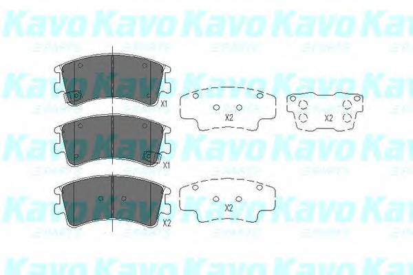 KAVO PARTS KBP-4512 Комплект тормозных колодок... KAVO PARTS KBP-4512 Комплект тормозных колодок...