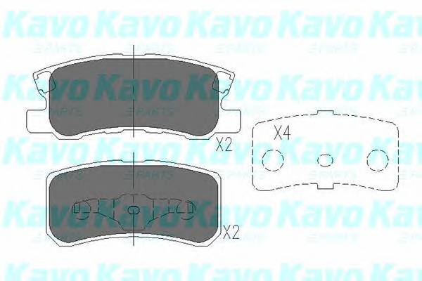 KAVO PARTS KBP-5515 Комплект тормозных колодок