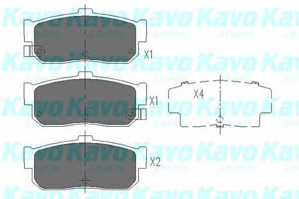 KAVO PARTS KBP-6513 Комплект гальмівних колодо... KAVO PARTS KBP-6513 Комплект гальмівних колодо...