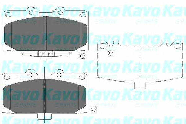KAVO PARTS KBP-8003 Комплект тормозных колодок