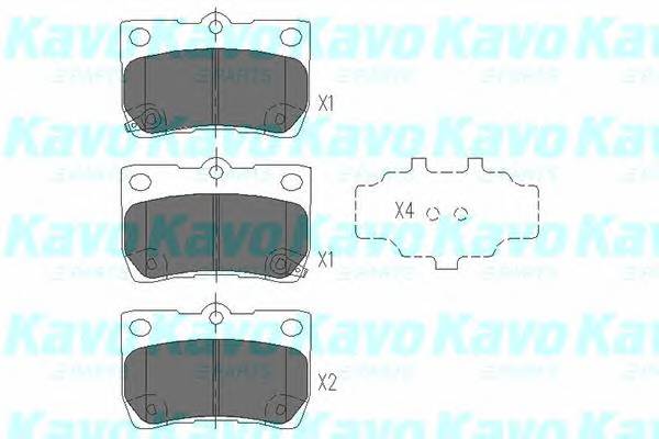 KAVO PARTS KBP-9083 Комплект тормозных колодок