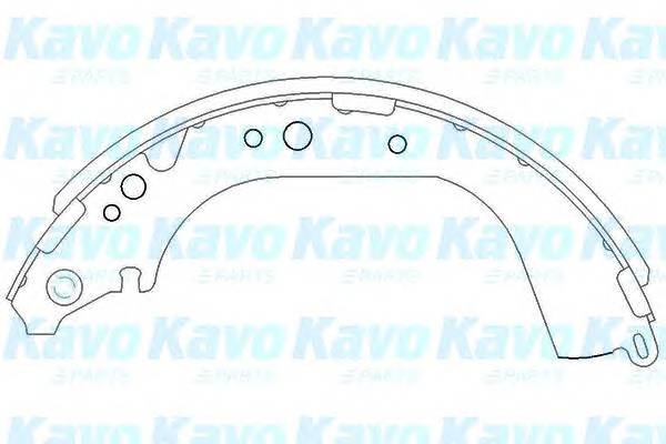 KAVO PARTS KBS-9901 Комплект тормозных колодок