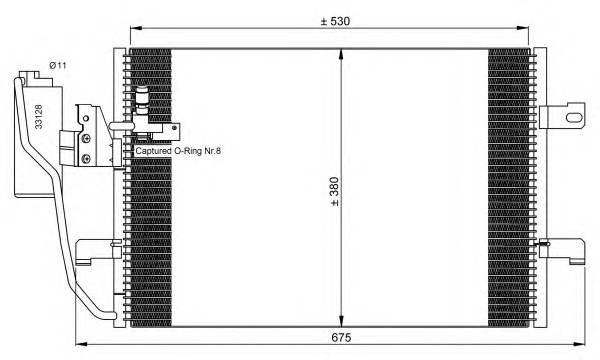 NRF 35527 Конденсатор, кондиционер