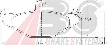 A.B.S. 36788 Комплект тормозных колодок