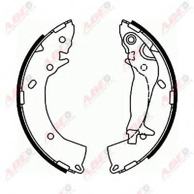 ABE C00518ABE Комплект тормозных колодок ABE C00518ABE Комплект тормозных колодок