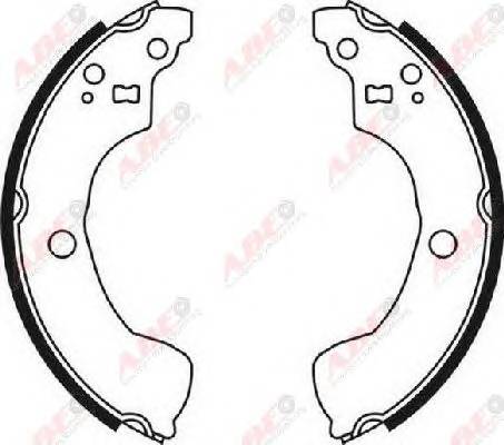 ABE C01051ABE Комплект гальмівних колодо...