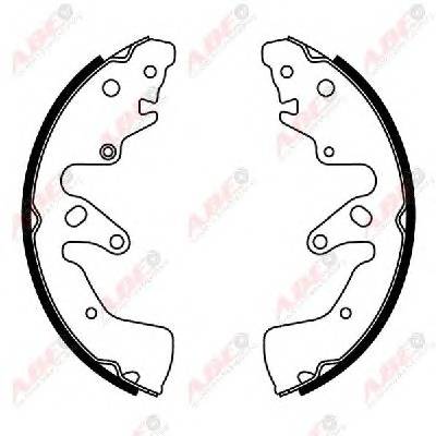 ABE C08026ABE Комплект гальмівних колодо...