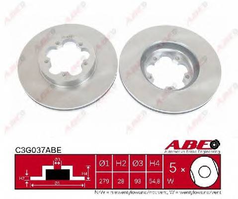 ABE C3G037ABE Гальмівний диск
