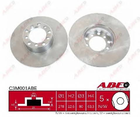 ABE C3M001ABE Тормозной диск
