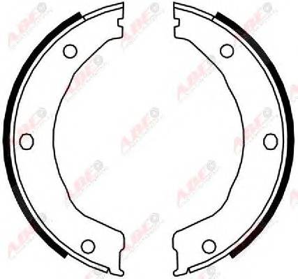 ABE CRG002ABE Комплект гальмівних колодо...