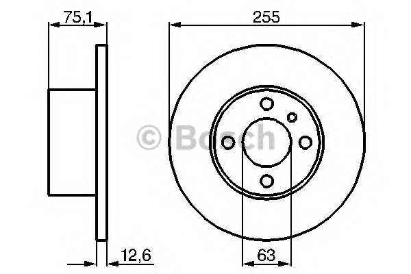 BOSCH 0 986 478 032 Тормозной диск BOSCH 0 986 478 032 Тормозной диск