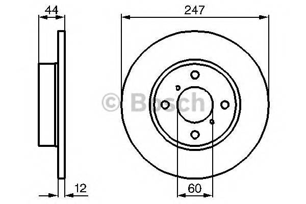 BOSCH 0 986 478 729 Тормозной диск BOSCH 0 986 478 729 Тормозной диск