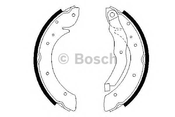 BOSCH 0 986 487 327 Комплект тормозных колодок