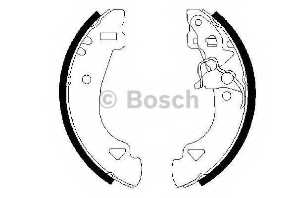 BOSCH 0 986 487 331 Комплект гальмівних колодо... BOSCH 0 986 487 331 Комплект гальмівних колодо...