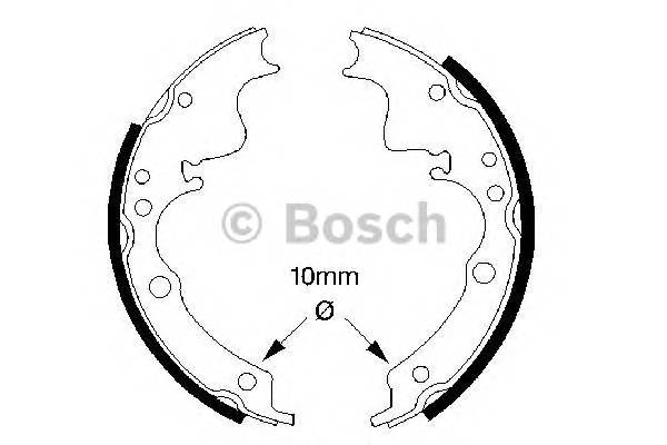 BOSCH 0 986 487 347 Комплект тормозных колодок