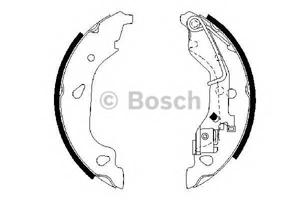 BOSCH 0 986 487 596 Комплект тормозных колодок
