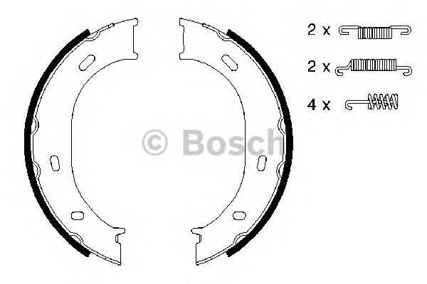 BOSCH 0 986 487 610 Комплект тормозных колодок...