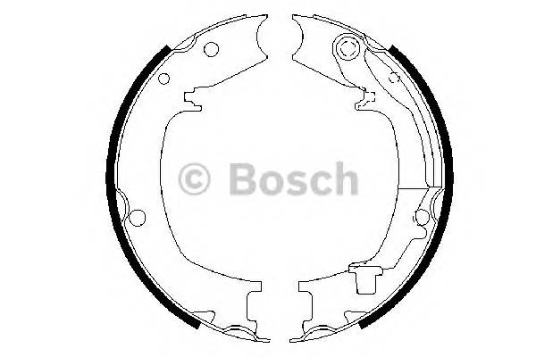 BOSCH 0 986 487 711 Комплект тормозных колодок