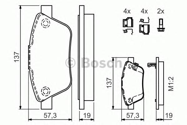 BOSCH 0 986 494 157 Комплект тормозных колодок... BOSCH 0 986 494 157 Комплект тормозных колодок...