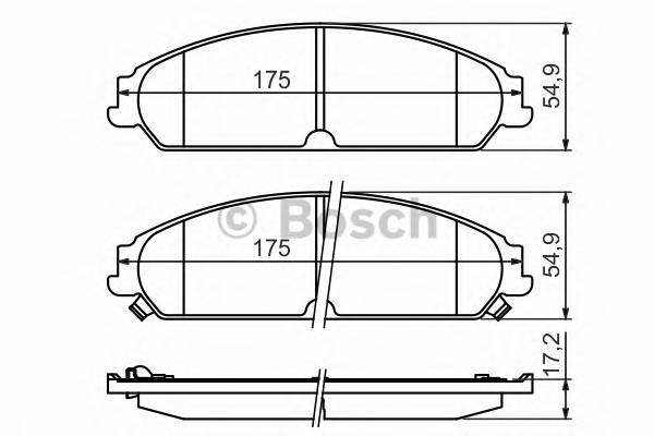 BOSCH 0 986 494 483 Комплект тормозных колодок... BOSCH 0 986 494 483 Комплект тормозных колодок...