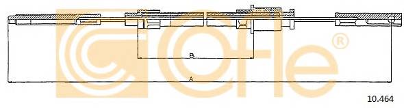 COFLE 10464 Трос стояночного гальма