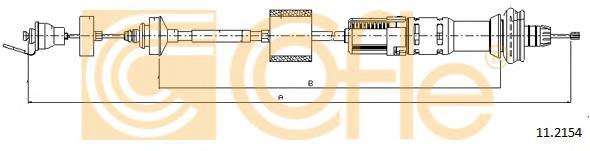 COFLE 11.2154 Трос зчеплення COFLE 11.2154 Трос зчеплення