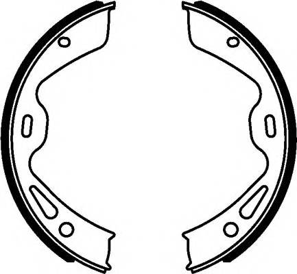 TEXTAR 91076700 Комплект гальмівних колодо...