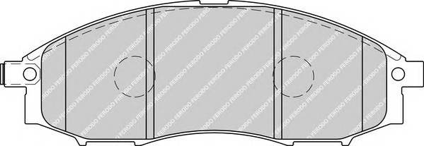 FERODO FDB1745 Комплект тормозных колодок