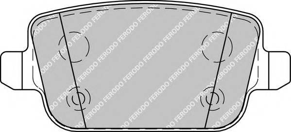 FERODO FDB1917 Комплект тормозных колодок