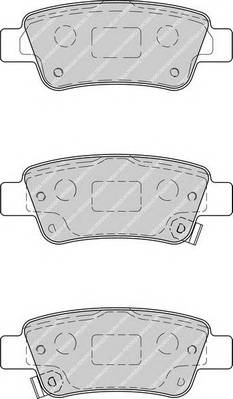 FERODO FDB4233 Комплект тормозных колодок