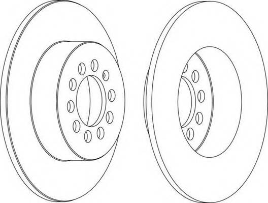 FERODO DDF1224 Гальмівний диск (ціна за 2шт
