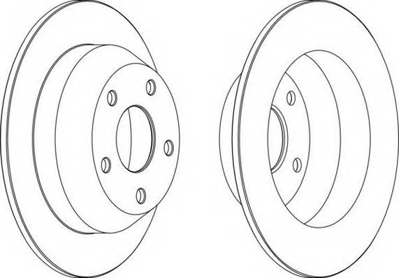 FERODO DDF1553 Тормозной диск