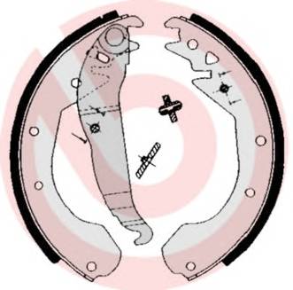 BREMBO S 59 510 Комплект тормозных колодок