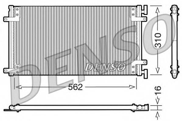 DENSO DCN09040 Конденсатор, кондиционер