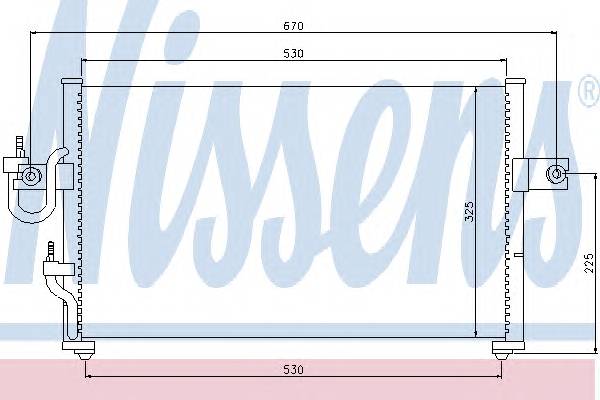 NISSENS 94395 Конденсатор, кондиционер NISSENS 94395 Конденсатор, кондиционер